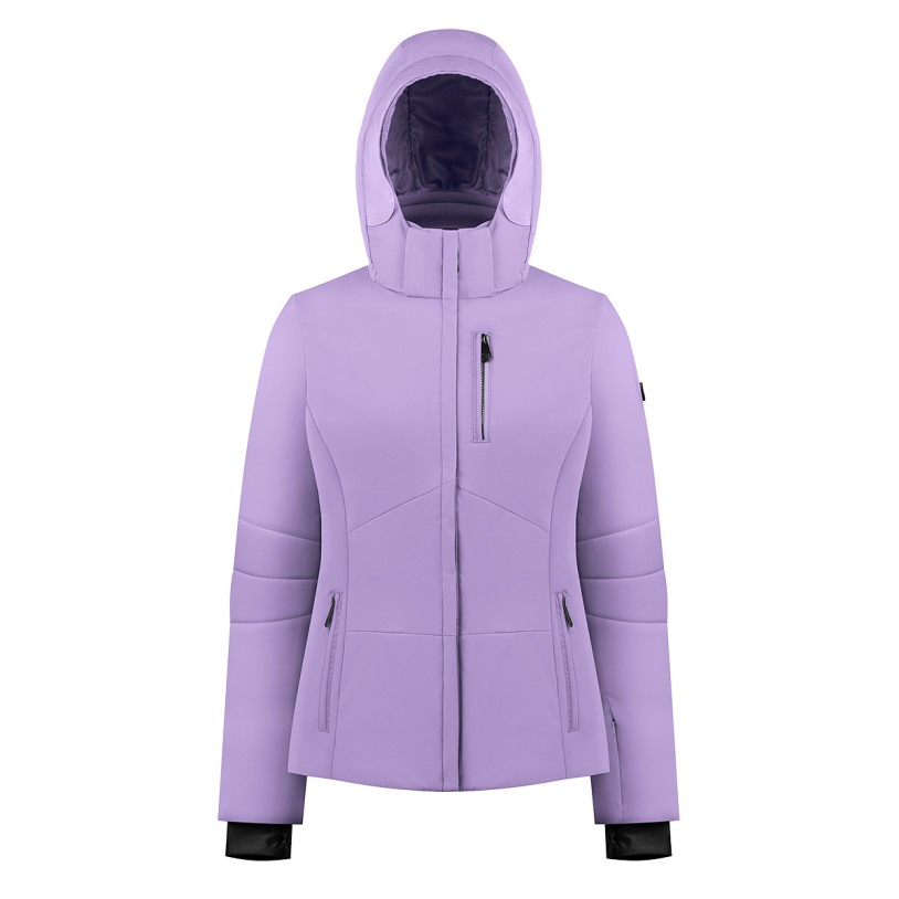 Womens stretch ski jacket lavender purple Emma