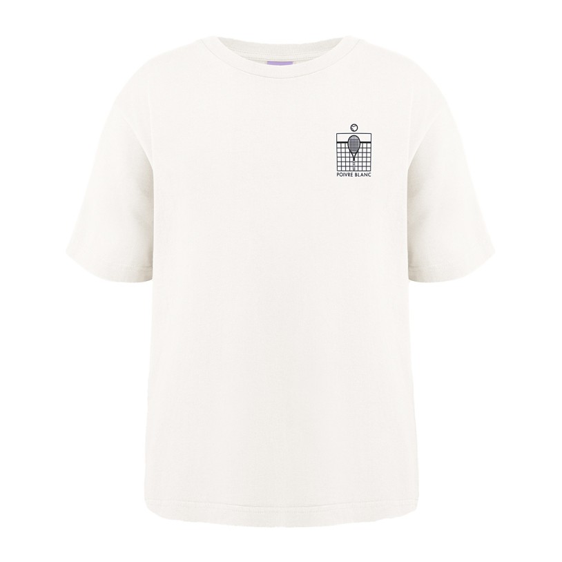 Womens cotton t-shirt Claudy white