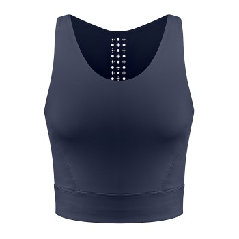 Womens crop top Sia oxford blue