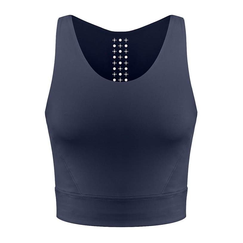 Womens crop top Sia oxford blue