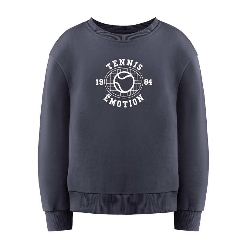 Womens cotton sweatshirt Diana oxford blue