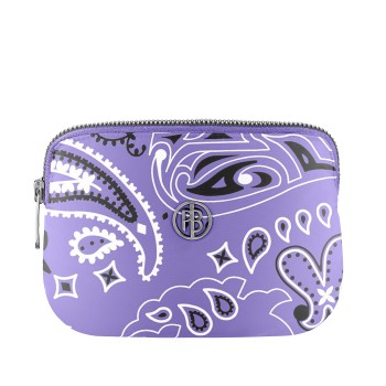 Ski belt bag paisley purple Pouci