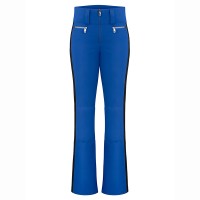 Womens stretch ski pants acid blue/black