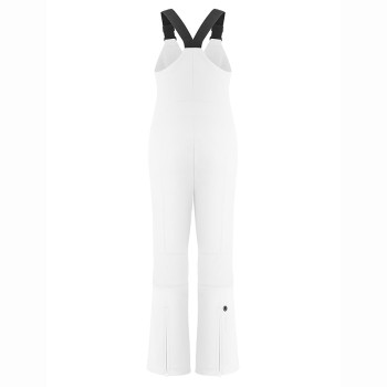 Womens stretch bib pants white