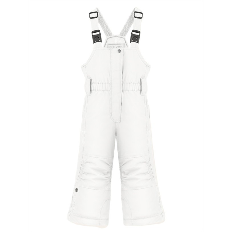Girls ski pants white