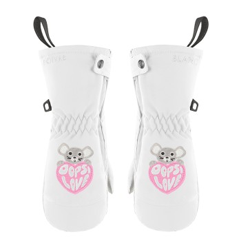 Girls mittens white