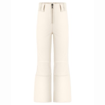 Girls softshell pants natural white
