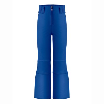 Girls softshell pants acid blue