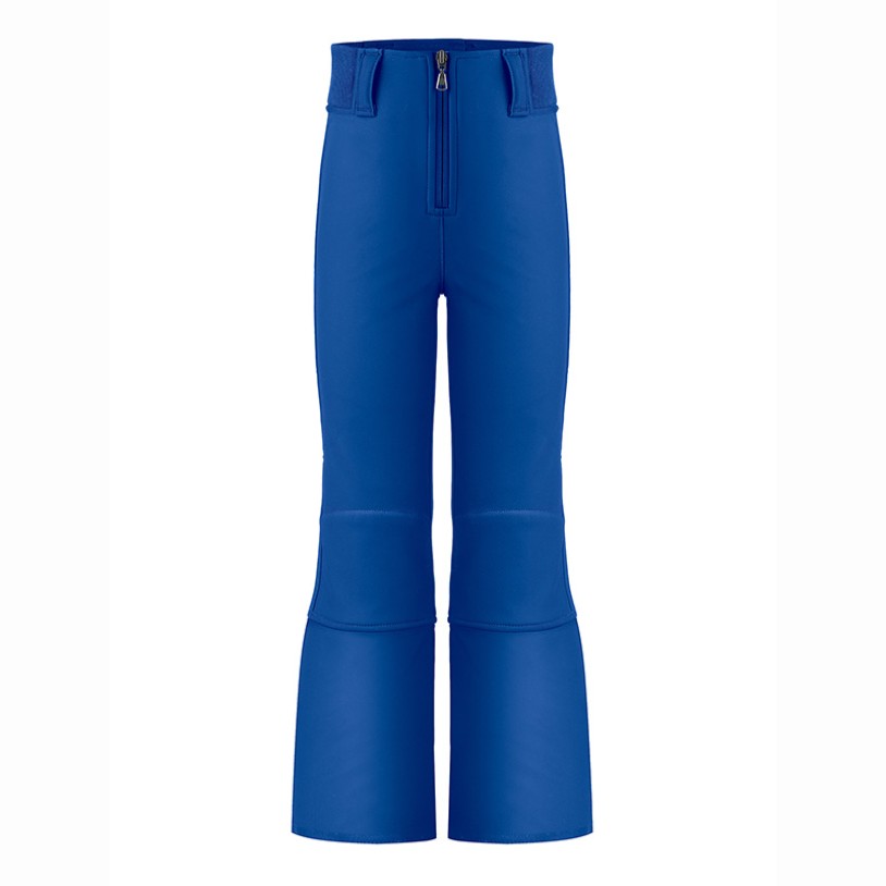 Girls softshell pants acid blue