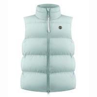 Womens synthetic down vest aloe blue