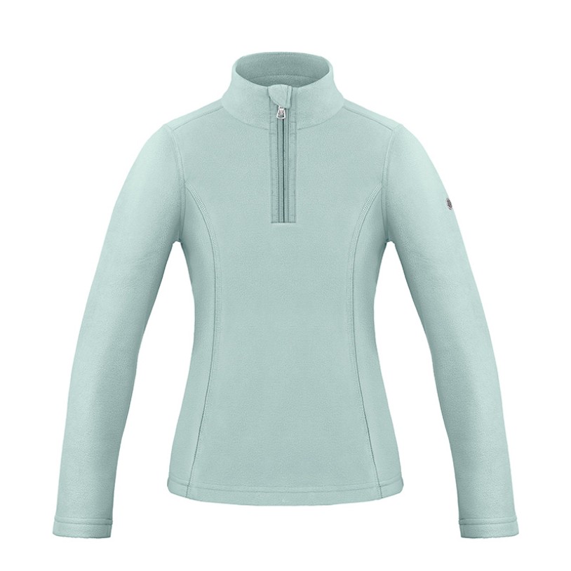 Girls micro fleece jacket aloe blue