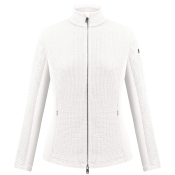 Womens stretch fleece jacket white