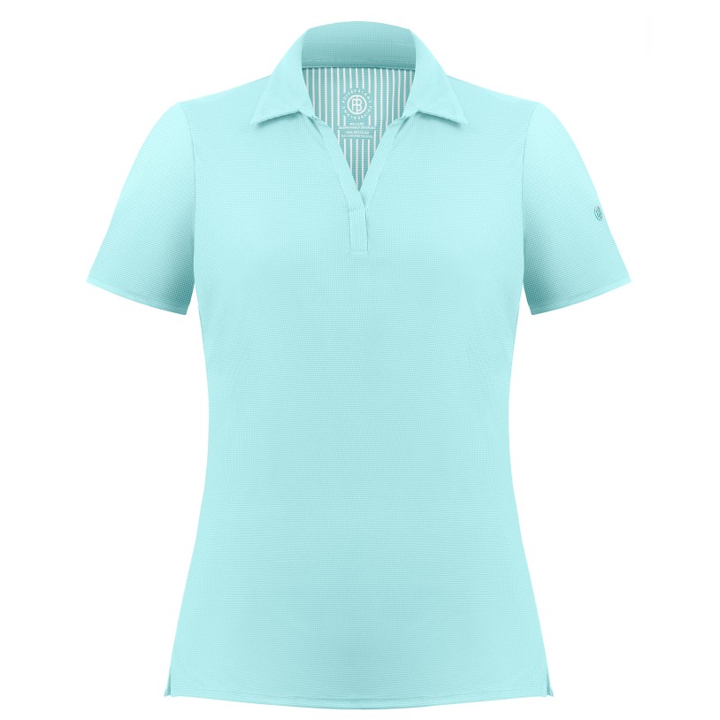 Womens polo shirt sky blue