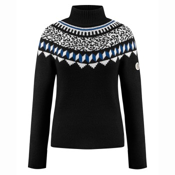 Womens knit pullover black