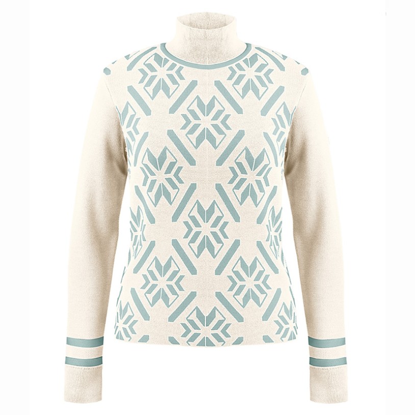Womens knit pullover white
