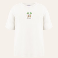 Girls cotton t-shirt van white