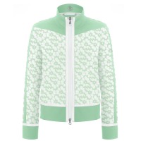 Womens jacket flower green/green