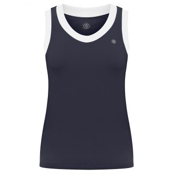Womens tank top oxford blue/white