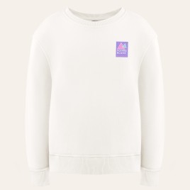 Womens cotton sweatshirt iconic white