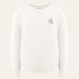Womens cotton sweatshirt skate white