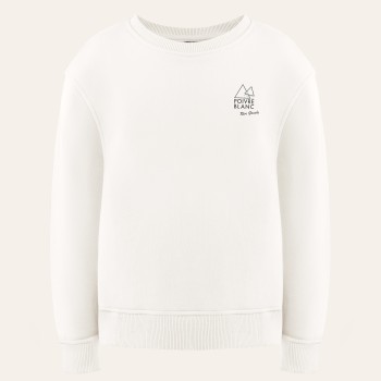 Womens cotton sweatshirt skate white