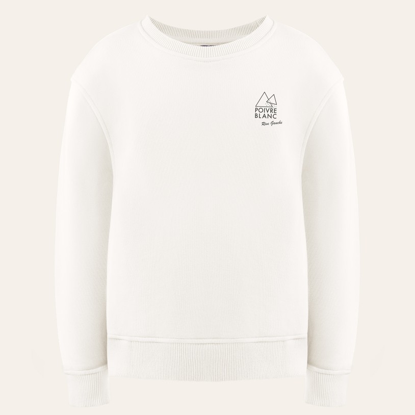 Womens cotton sweatshirt skate white