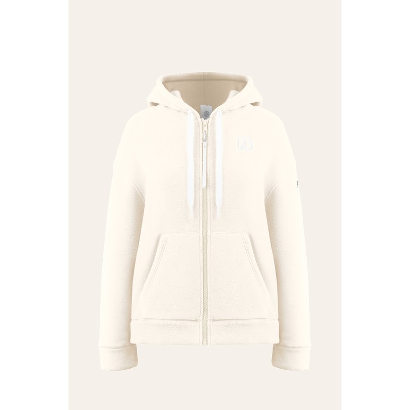 Womens polartec hoody natural white