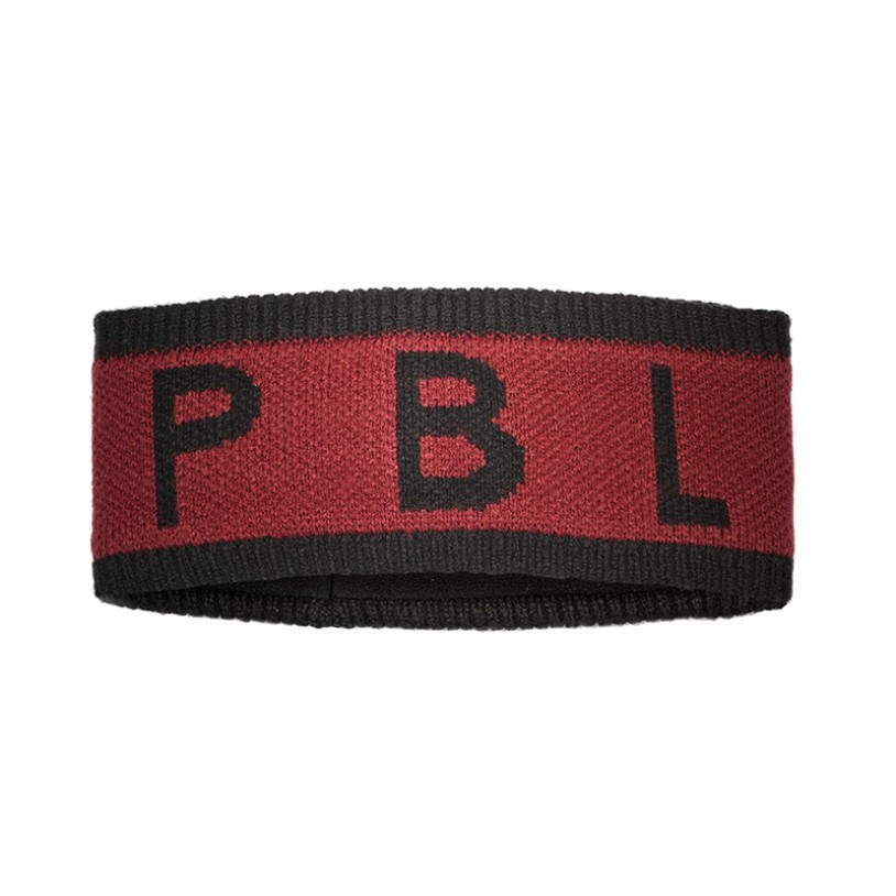 Womens headband burgundy red