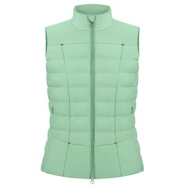 Girls vest almond green