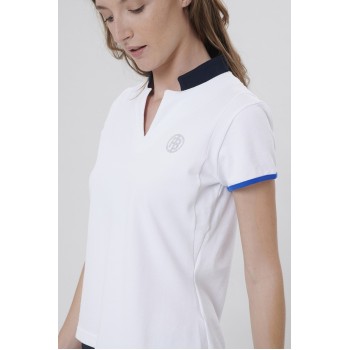 Womens white polo shirt