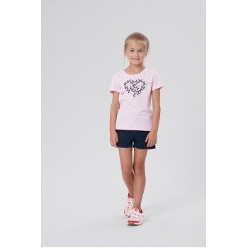 Girls cotton shorts oxford blue