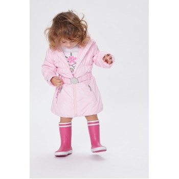 Girls padded coat angel pink