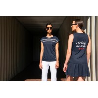 Womens eco active t-shirt oxford blue