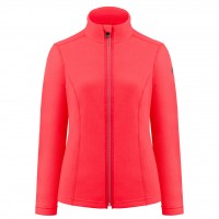 Womens micro fleece techno red