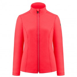 Womens micro fleece techno red