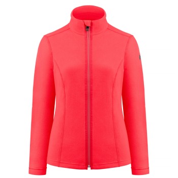 Womens micro fleece techno red