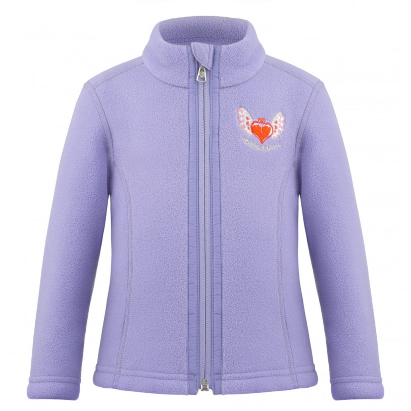 Girls fleece jacket sherpa peri purple