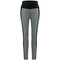 Womens leggings leaf green/black