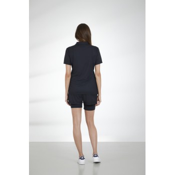 Womens eco active polo shirt black