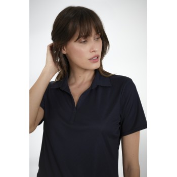 Womens eco active polo shirt black