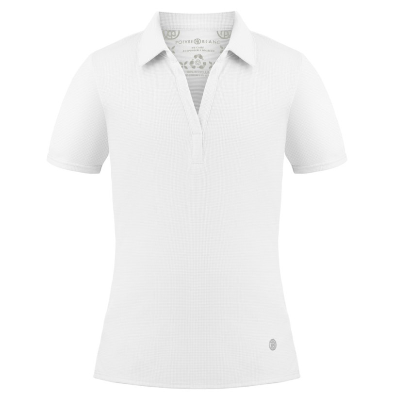Girls eco active polo shirt white