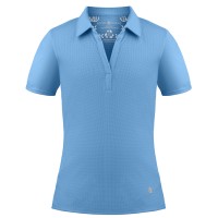 Girls eco active polo shirt lagoon blue