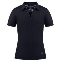 Girls eco active polo shirt oxford blue