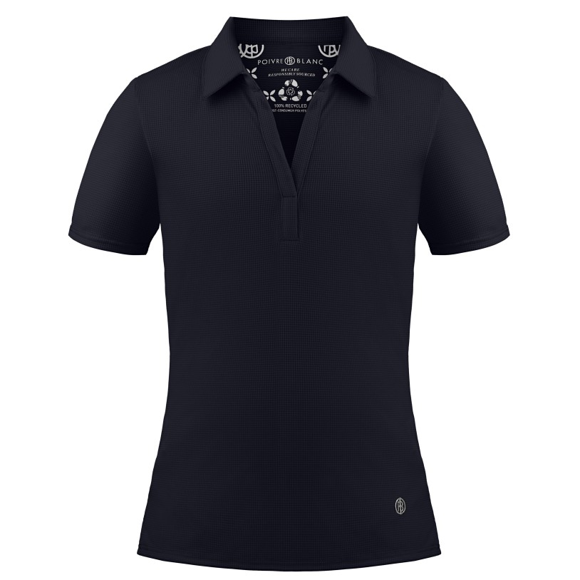 Girls eco active polo shirt oxford blue
