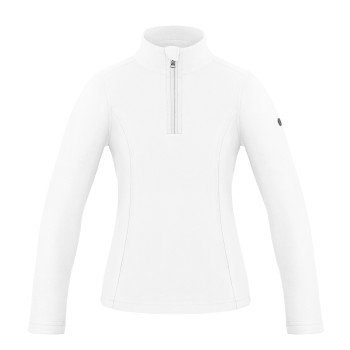 Girls micro fleece jacket white Romy
