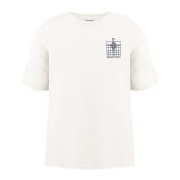 Girls cotton t-shirt Claudy white