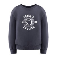 Girls cotton sweatshirt Diana oxford blue