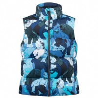 Womens synthetic down vest nature blue