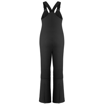 Womens stretch bib pants black