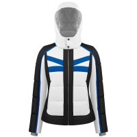 Womens stretch jacket white/black